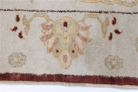 Chobi Beige Runner Hand Knotted 37 X 119 Area Rug 250-23865 Image 3