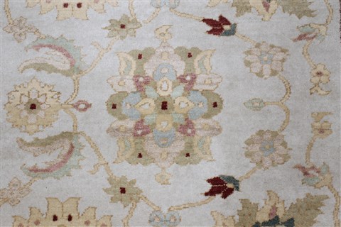 Chobi Beige Runner Hand Knotted 37 X 119 Area Rug 250-23865 Image 4