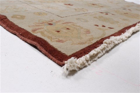 Chobi Beige Runner Hand Knotted 37 X 119 Area Rug 250-23865 Image 6