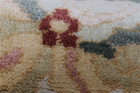 Chobi Beige Runner Hand Knotted 37 X 119 Area Rug 250-23865 Image 9