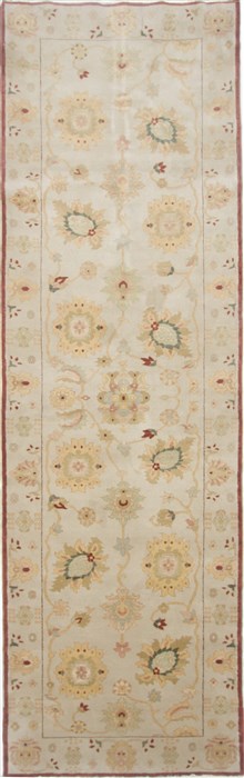 Chobi Beige Runner Hand Knotted 37 X 119 Area Rug 250-23865 Image 0