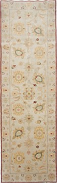 Egyptian Chobi Beige Runner 10 to 12 ft Wool Carpet 23865