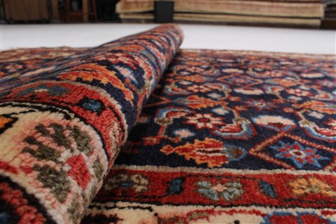 Hamedan Blue Runner Hand Knotted 32 X 1610 Area Rug 250-23888 Image 11