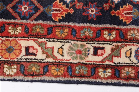 Hamedan Blue Runner Hand Knotted 32 X 1610 Area Rug 250-23888 Image 3