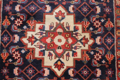 Hamedan Blue Runner Hand Knotted 32 X 1610 Area Rug 250-23888 Image 4