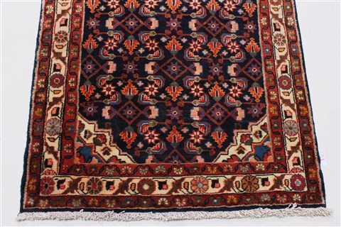 Hamedan Blue Runner Hand Knotted 32 X 1610 Area Rug 250-23888 Image 5