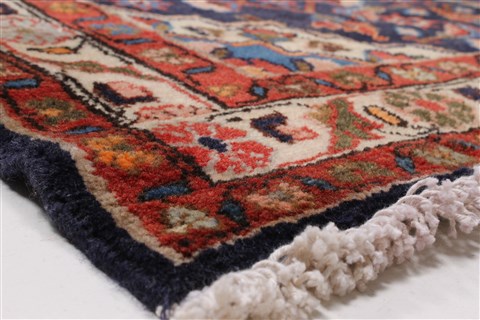 Hamedan Blue Runner Hand Knotted 32 X 1610 Area Rug 250-23888 Image 6