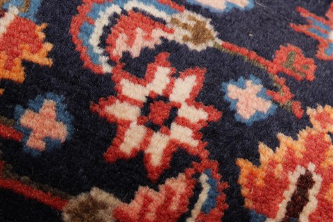 Hamedan Blue Runner Hand Knotted 32 X 1610 Area Rug 250-23888 Image 7