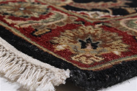 Haji Jalili Black Runner Hand Knotted 26 X 180 Area Rug 250-23889 Image 10