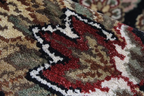 Haji Jalili Black Runner Hand Knotted 26 X 180 Area Rug 250-23889 Image 13
