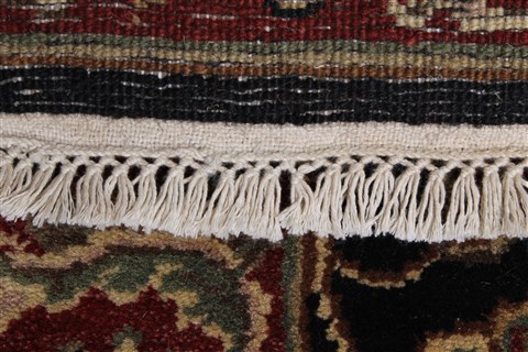 Haji Jalili Black Runner Hand Knotted 26 X 180 Area Rug 250-23889 Image 1