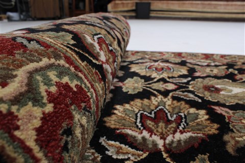 Haji Jalili Black Runner Hand Knotted 26 X 180 Area Rug 250-23889 Image 4