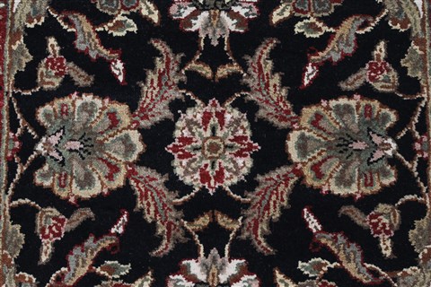 Haji Jalili Black Runner Hand Knotted 26 X 180 Area Rug 250-23889 Image 8