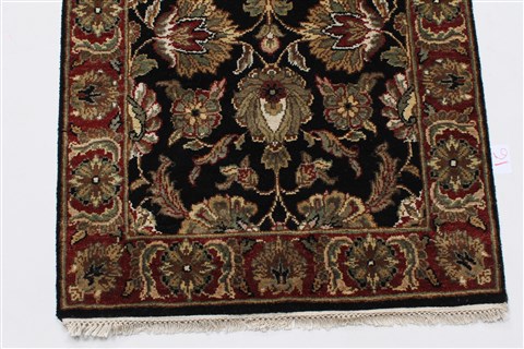 Haji Jalili Black Runner Hand Knotted 26 X 180 Area Rug 250-23889 Image 9