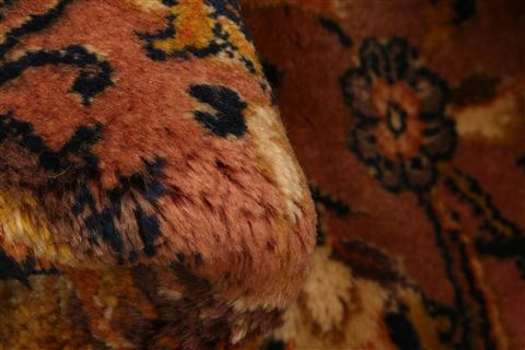 Kashan Red Hand Knotted 910 X 132 Area Rug 100-23905 Image 2