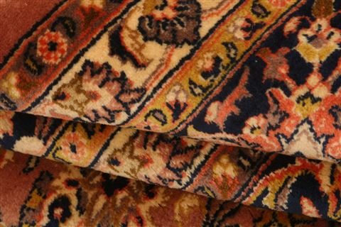 Kashan Red Hand Knotted 910 X 132 Area Rug 100-23905 Image 4