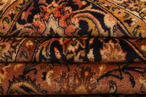 Kashan Red Hand Knotted 910 X 132 Area Rug 100-23905 Image 7