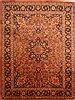 Kashan Yellow Hand Knotted 910 X 132  Area Rug 100-23905 Thumb 0