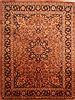 Kashan Yellow Hand Knotted 910 X 132 Area Rug 100-23905 Thumb 0