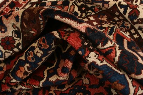 Bakhtiar Orange Hand Knotted 102 X 1111 Area Rug 100-23910 Image 2