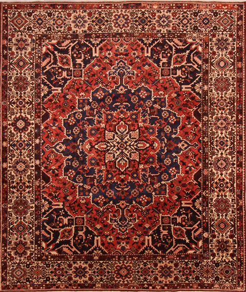 Bakhtiar Orange Hand Knotted 102 X 1111 Area Rug 100-23910 Image 0
