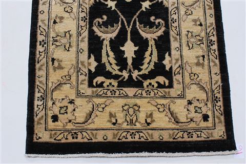 Pishavar Black Runner Hand Knotted 27 X 1711 Area Rug 250-23924 Image 9