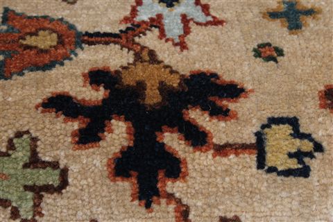 Serapi Beige Runner Hand Knotted 210 X 201 Area Rug 250-23927 Image 6