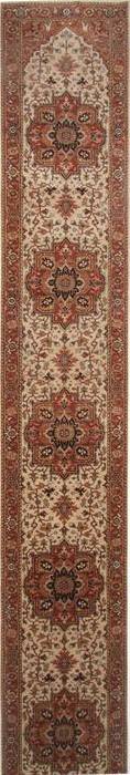 Serapi Beige Runner Hand Knotted 210 X 201 Area Rug 250-23927 Image 0