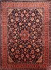 Sarouk Red Hand Knotted 97 X 126  Area Rug 100-23928 Thumb 0