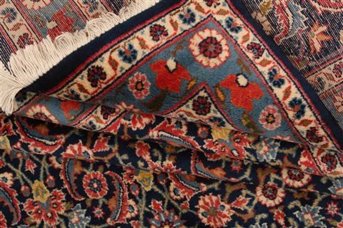 Kashan Blue Hand Knotted 97 X 138 Area Rug 100-23938 Image 4