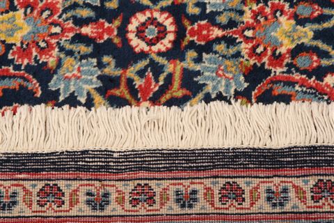 Kashan Blue Hand Knotted 97 X 138 Area Rug 100-23938 Image 9