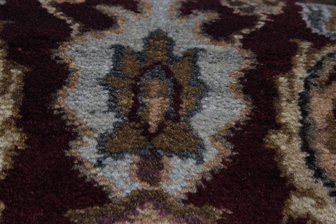Agra Red Runner Hand Knotted 26 X 182 Area Rug 250-23959 Image 8