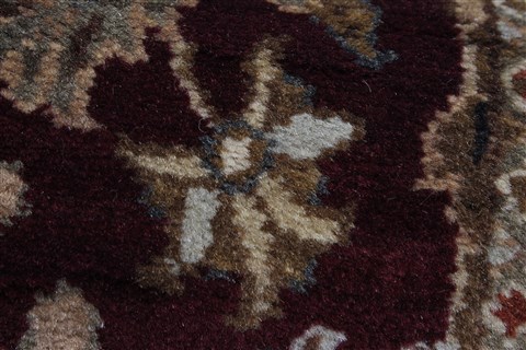 Agra Red Runner Hand Knotted 26 X 182 Area Rug 250-23959 Image 9