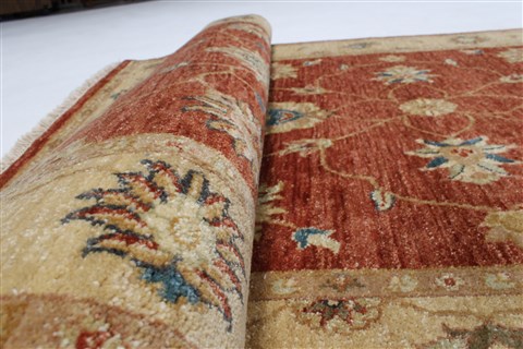 Ziegler Brown Runner Hand Knotted 40 X 146 Area Rug 250-23963 Image 1