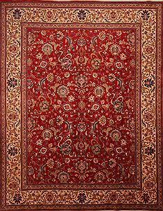 Tabriz Red Hand Knotted 8'6" X 12'4"  Area Rug 100-23966