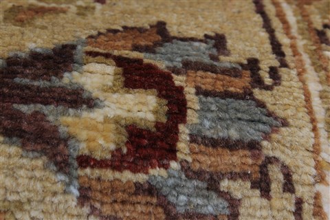 Chobi Brown Runner Hand Knotted 39 X 130 Area Rug 250-23967 Image 11
