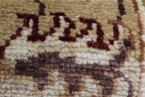 Chobi Brown Runner Hand Knotted 39 X 130 Area Rug 250-23967 Image 12