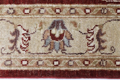 Chobi Brown Runner Hand Knotted 39 X 130 Area Rug 250-23967 Image 5