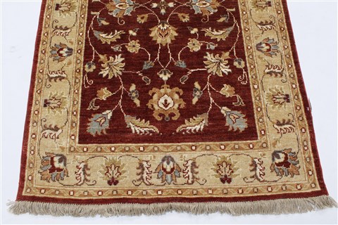 Chobi Brown Runner Hand Knotted 39 X 130 Area Rug 250-23967 Image 7