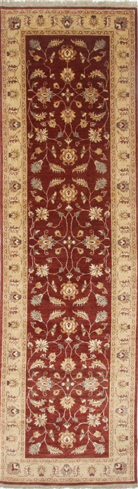 Chobi Brown Runner Hand Knotted 39 X 130 Area Rug 250-23967 Image 0