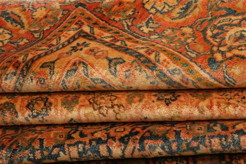 Sarouk Yellow Hand Knotted 98 X 145 Area Rug 100-23968 Image 5