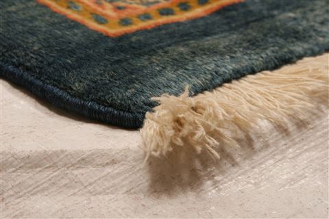 Sarouk Yellow Hand Knotted 98 X 145 Area Rug 100-23968 Image 8