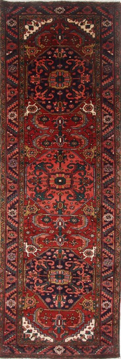 Heriz Red Runner Hand Knotted 311 X 116 Area Rug 250-23969 Image 0