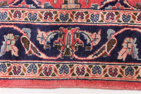 Kashan Purple Runner Hand Knotted 29 X 811  Area Rug 250-23977 Image 2