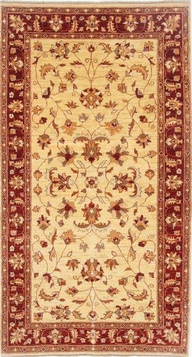 Chobi Beige Hand Knotted 42 X 78 Area Rug 250-23979 Image 0