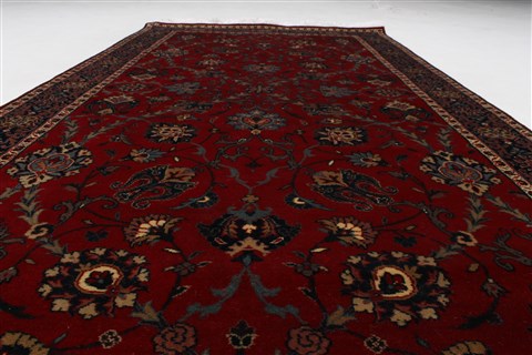Semnan Red Hand Knotted 311 X 710 Area Rug 250-23981 Image 1