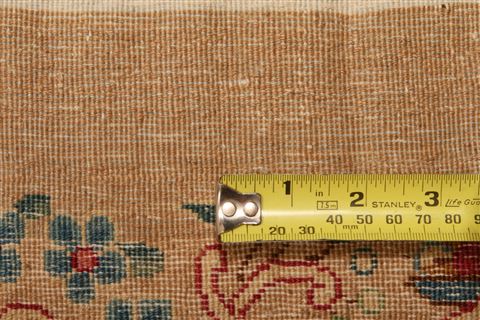 Kerman Beige Hand Knotted 99 X 141 Area Rug 100-23982 Image 6