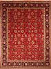Tabriz Red Hand Knotted 99 X 130 Area Rug 100-23983 Thumb 0