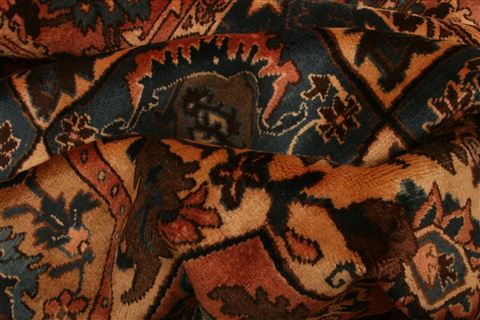 Bakhtiar Brown Hand Knotted 106 X 136 Area Rug 253-23985 Image 3