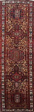 Persian Karajeh Yellow Runner 6 to 9 ft Wool Carpet 23988